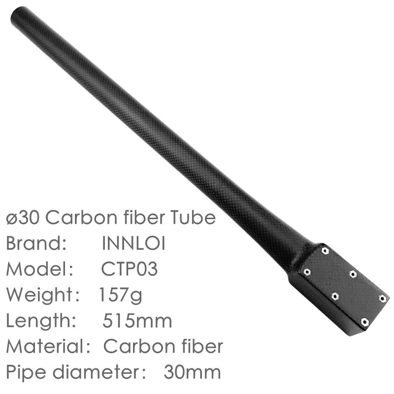 INNLOI DIY 30mm Carbon Fiber Pipe Integrated tube Accessories for heavy load Agriculture Spraying Drones and logistic Drones