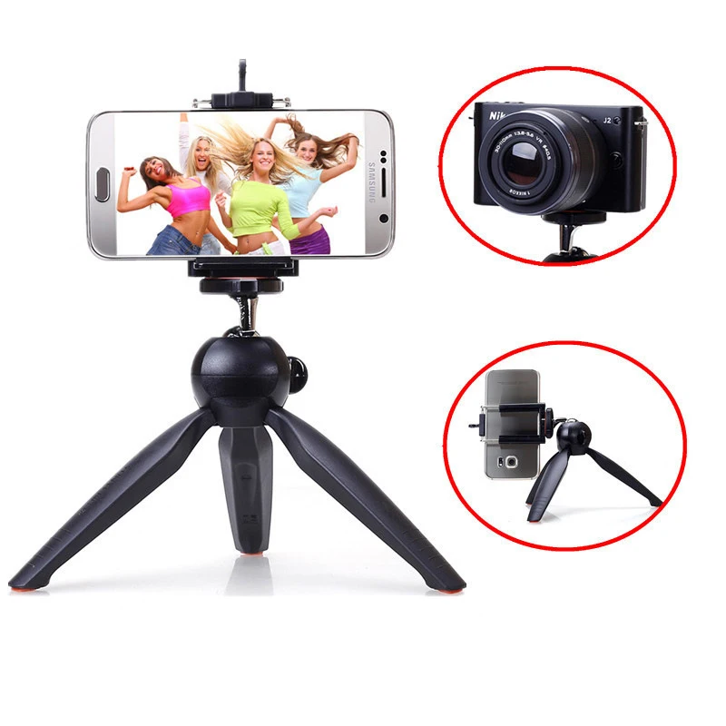 

Mini Tripod for Smartphone/Phone Holder Stand Tripod Monopod for Gopro 6/Smooth Q/DJI OSMO Portable Collapsible Tripode
