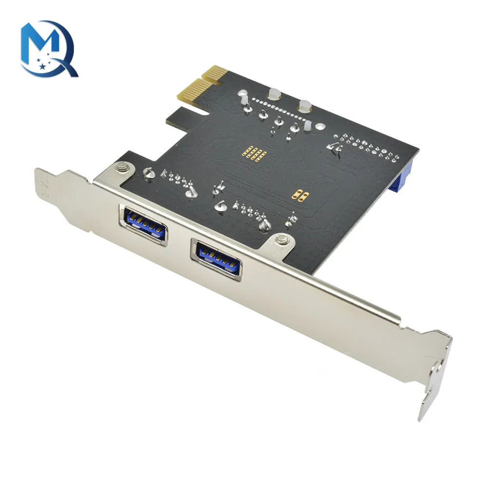 USB3 PCI express adapter PCI e to USB 3.0 20pin converter controller PCIe x1 USB 3 0 2 ports adapter USB3.0 PCI-e expansion card