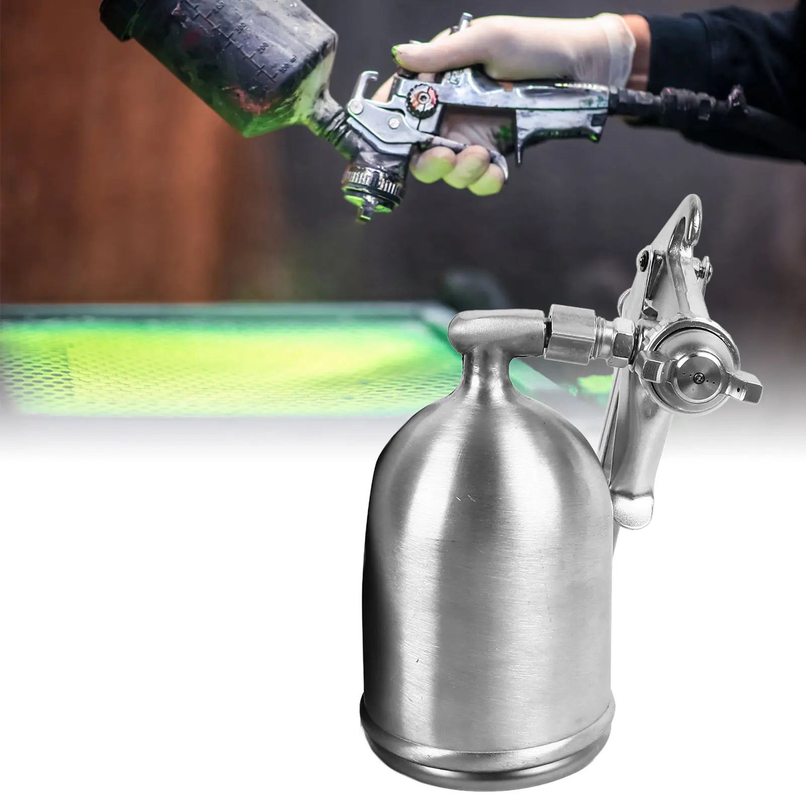 

Распылитель краски, простой в использовании пневматический распылитель краски из алюминиевого сплава с высоким распылением для автомобильной мебели