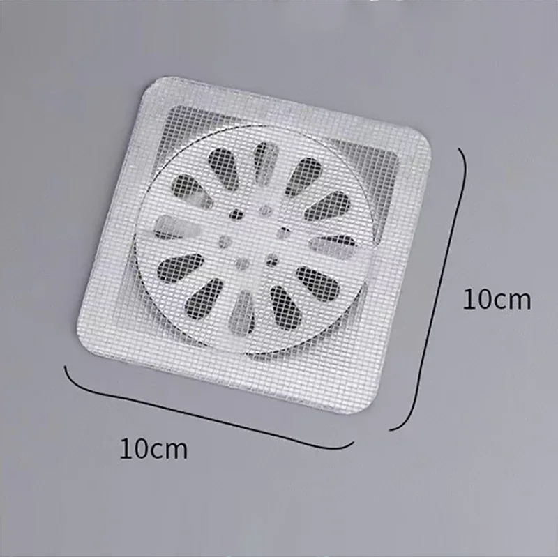 10/30/50PCS Filter for Bathroom Sink Bath Stopper Drain Sticker Bathroom Mesh for Hair Bath Stopper Drain Hair Catcher