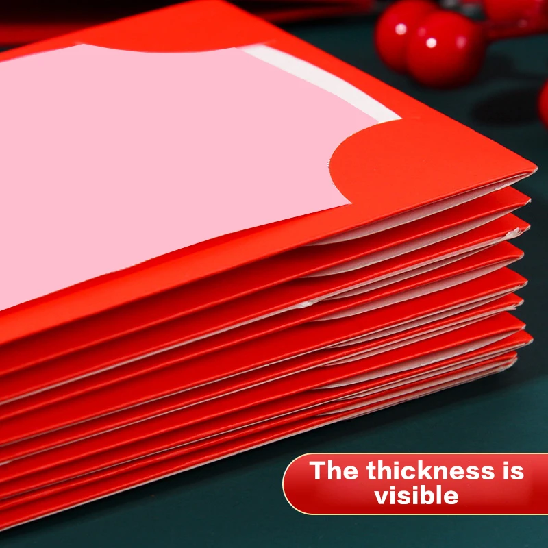 2025 Jaar van de Slang Nieuwjaar Waaiervorm Rode Enveloppen Opvouwbare Rode Envelop Beste Wens Geluk Geld Zakken Geschenken