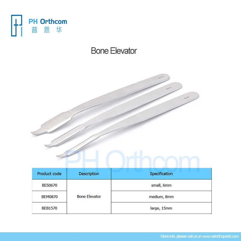 

Hot sale Bone Elevator Veterinaria Pets Mascotas Orthopedic Surgical Instruments Medical Supplies and Equipment