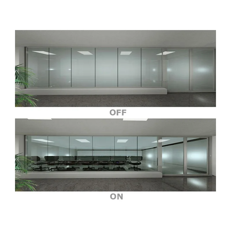 Wholesale Modern Design Pdlc Smart Window Glasses Film Opaque Electric Feature Privacy Decorative Purpose