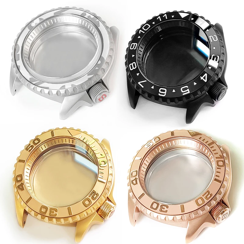 Custom Watch Case Stainless Steel For Skx007 SRPD51 Bezel insert Crown Case Back Fit For Nh35 36 Movement Accessories