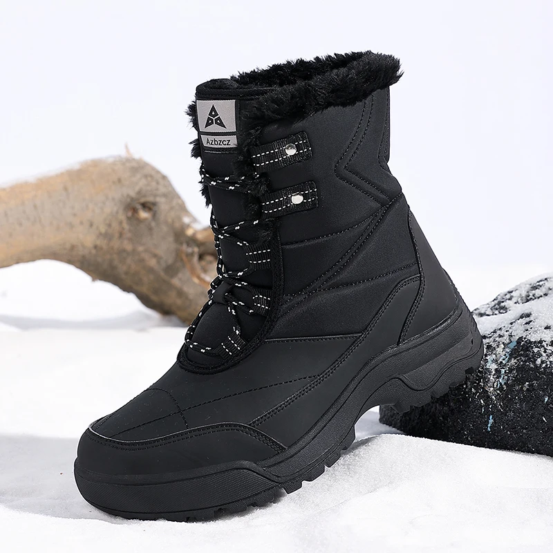 

Новинка 2023 года, зимние ботинки для женщин, удобные термостойкие уличные ботинки, нескользящая износостойкая походная обувь, женская прогулочная обувь с высоким берцем
