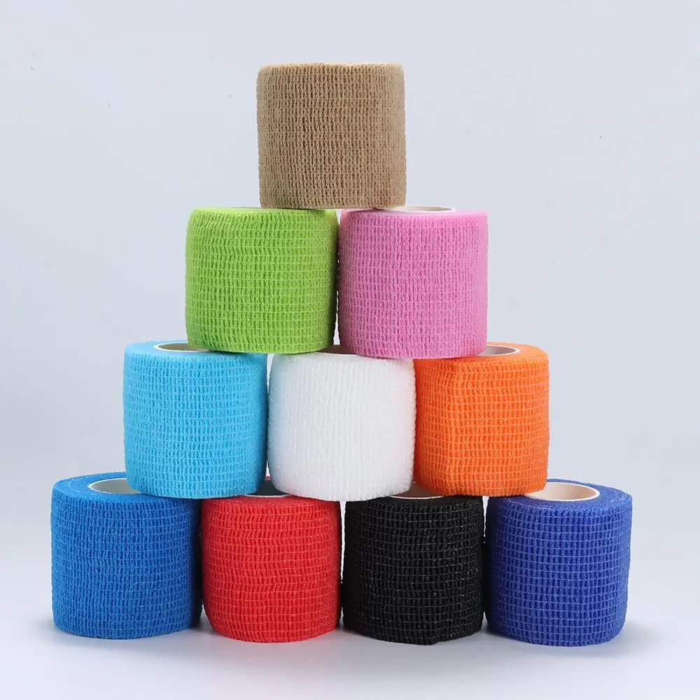 Breathable Elastic Bandage Flexible Tattoo Equipment Palms /Wrists Sport Wrap Tape Self Cling Anti Slip and Shock-absorbing