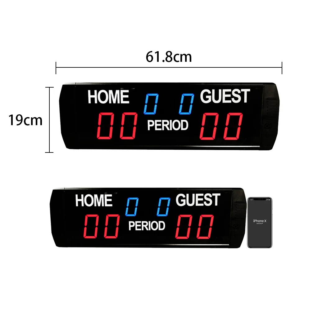 2025Ganxin Mini LED Electronic Scoreboard Basketball Digital Scoreboard For Team Sports Score Display