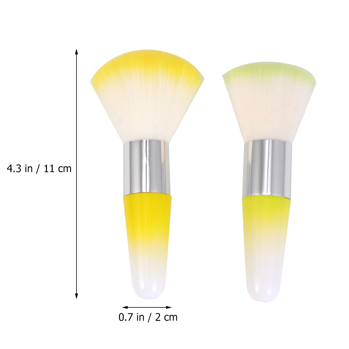 

2PCS Nail Dust Brush Powder Cleaner Soft Manicure Cleaning Tool Face Washing Brush Nail Accessories