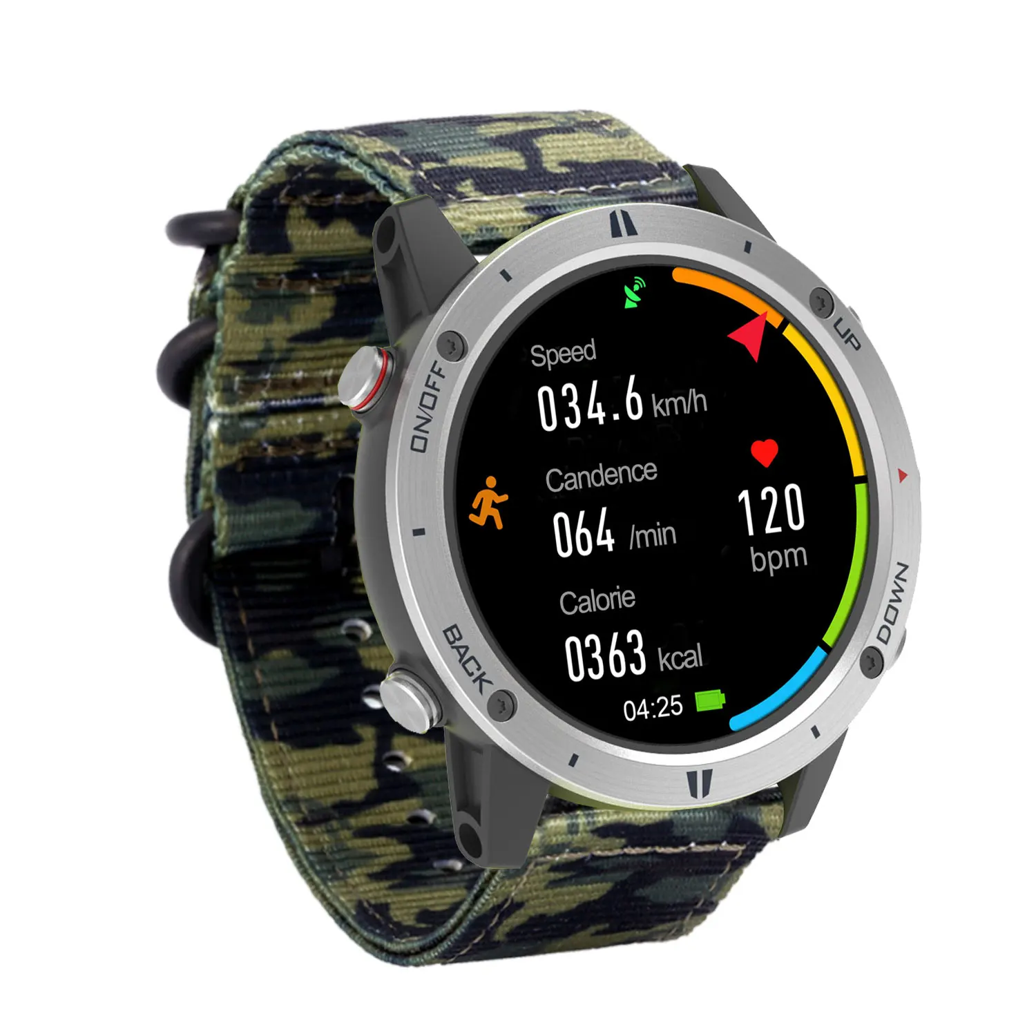 Sunroad-Relógios eletrônicos impermeáveis para homens, relógio esportivo com GPS, rastreador digital de fitness, militar, novo