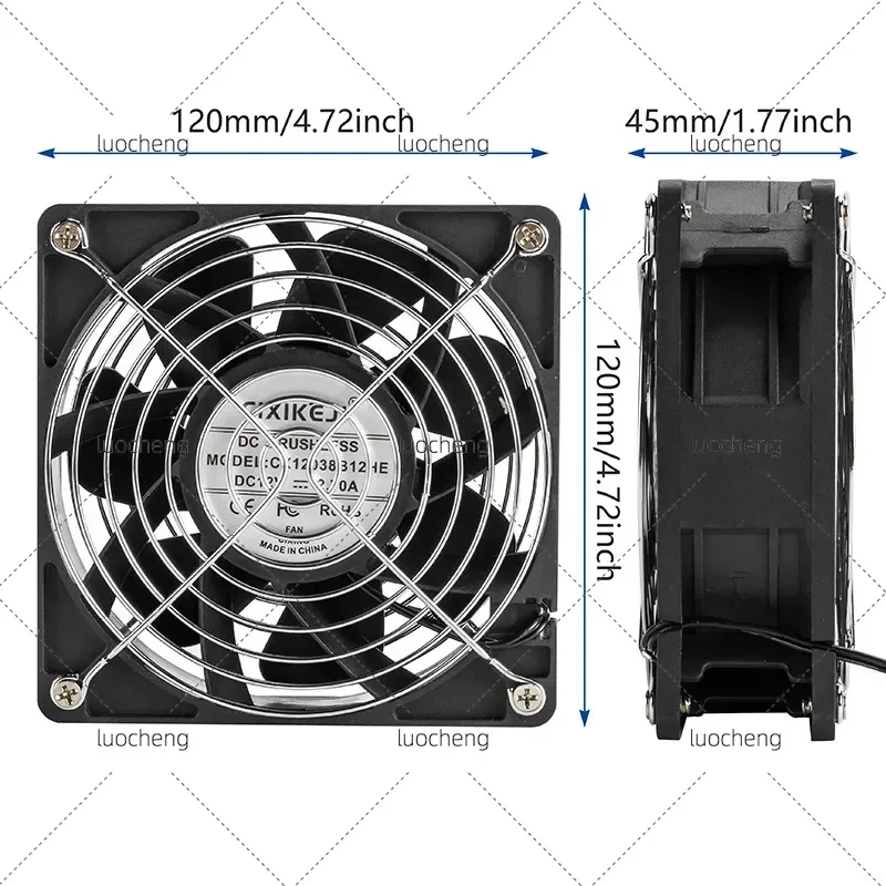 for 12038 High Speed Pressurized Air Cooling Exhaust Fan Large Air Volume Cabinet Server Cooling Fan Direct from Manufacturer