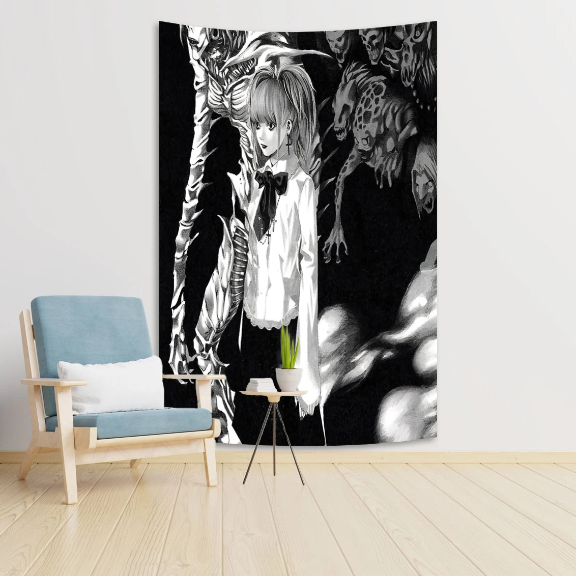 Death Note Amane Misa Anime Kawaii Girl Tapestry Bohemian Wall Tapestries Mandala Wall Hanging Sheets Living Room Bedroom Decor