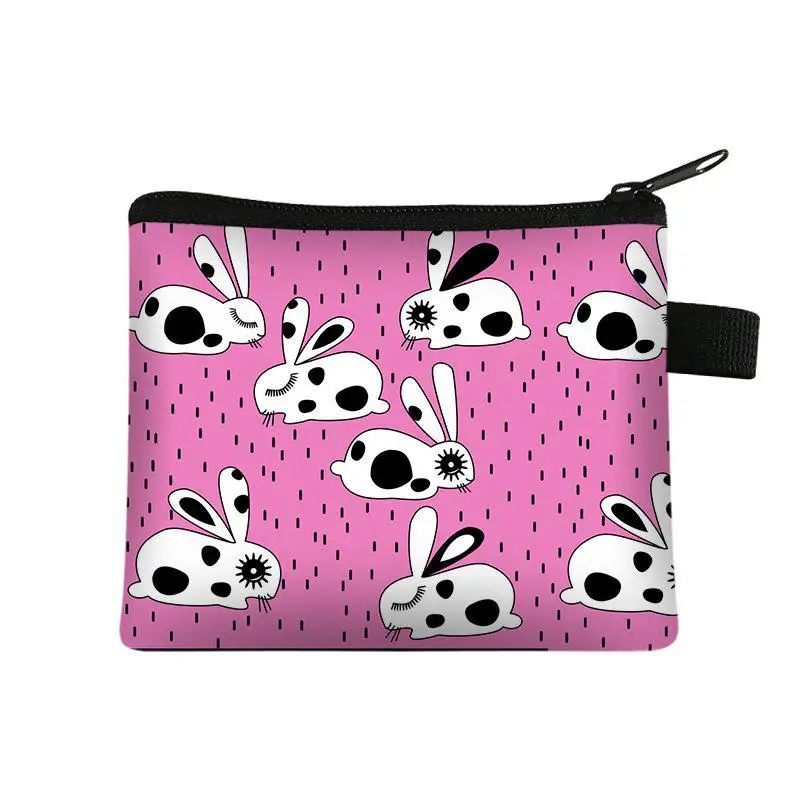 Кошелек-для-монет-Мини-сумка-pochette-Милый-кролик-Детский-нулевой-кошелек-Студенческая-портативная-сумка-для-карт-Сумка-для-хранения-ключей-Полиэстеровая-ручная-сумка