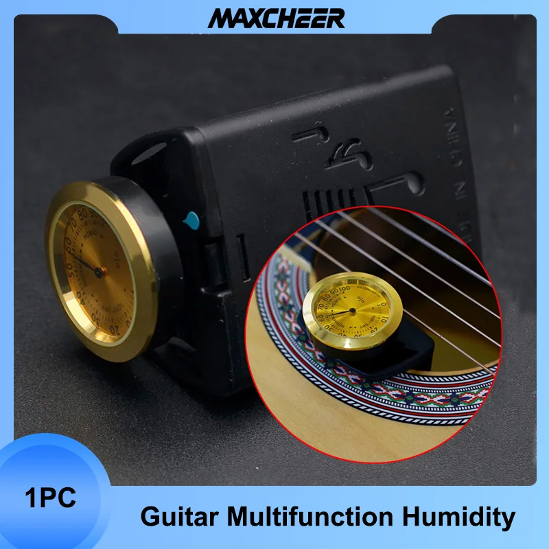 

Universal Guitar Humidifier Portable Hygrometer for Folk Guitar Classical Guitar All Acoustic Guitars ABS+Metal Material