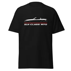 T-Shirt Homme Décontracté Mercedes SLK-aqR170 2024-1996 Car Enthusiast Graphic Summer Short Sleeves 2004 Cotton S-3XL, 100%