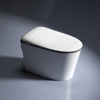 Modern Smart Toilets With Seat Ring Heating Foot Touch Sensor All-in-one Intelligent WC Silent Slow Drop Power Outage Flushing