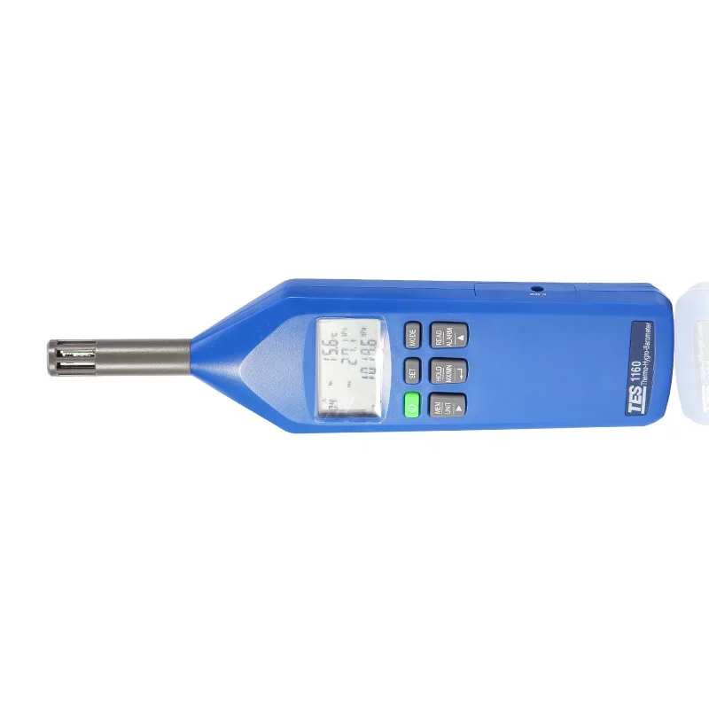 Thermo Hygro Barometer Humidity Temperature Meter Dew Point And Wet Blub Temperature Reading TES1160