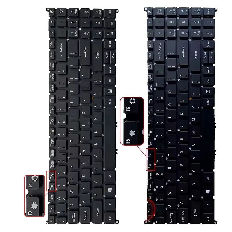 Klawiatura do laptopa US/RU/SP/FR/AR/BR dla Acer A315-22 A315-23 A315-42 A315-52/G A315-54 A315-55 A515-52/G A515-53/G A515-54 A515-66 — zdjęcie produktu 3