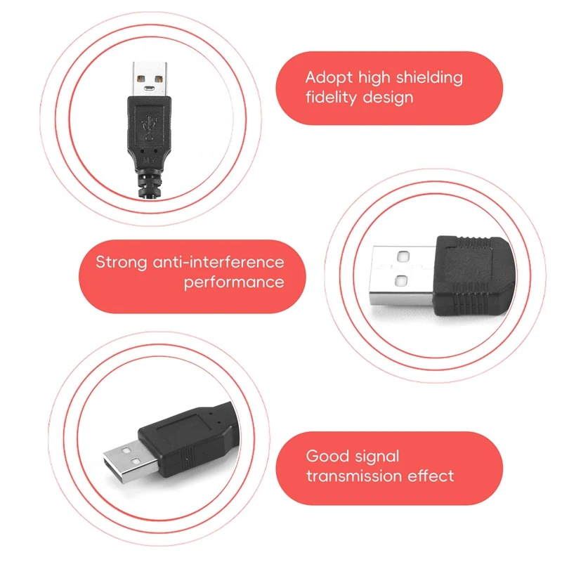 

Кабель-разветвитель USB 2.0 Type A (штекер) на два USB A (штекера), черный
