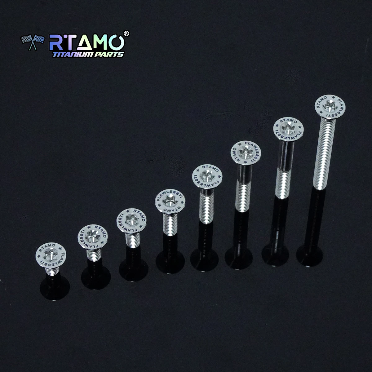 RTAMO Gr5 Titanium Bolt M4X8/10/12/15/20/25/30/35 Countersunk Torx Head Screw for Bicycle Motorcycle Car
