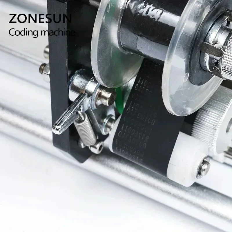 ZONESUN Hot Ribbon Coder Expiry Date Printer for LT-50P Labeling Machine Batch Code Printing