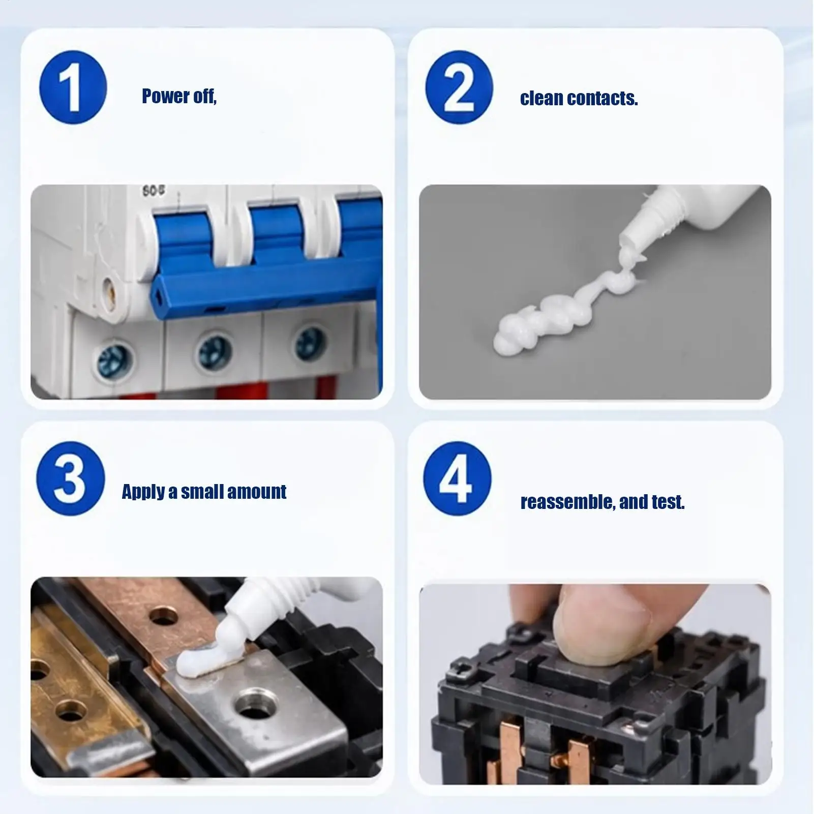 5g Car Home Dielectric Grease for Battery Terminals, Silicone Non-Conductive Electrical Connector Grease, Corrosion Protection