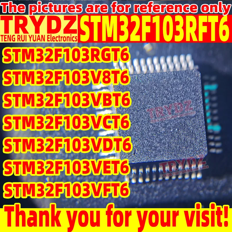5-1pcs New STM32F103RFT6 STM32F103RGT6 STM32F103V8T6 STM32F103VBT6 STM32F103VCT6 STM32F103VDT6 STM32F103VET6 STM32F103VFT6