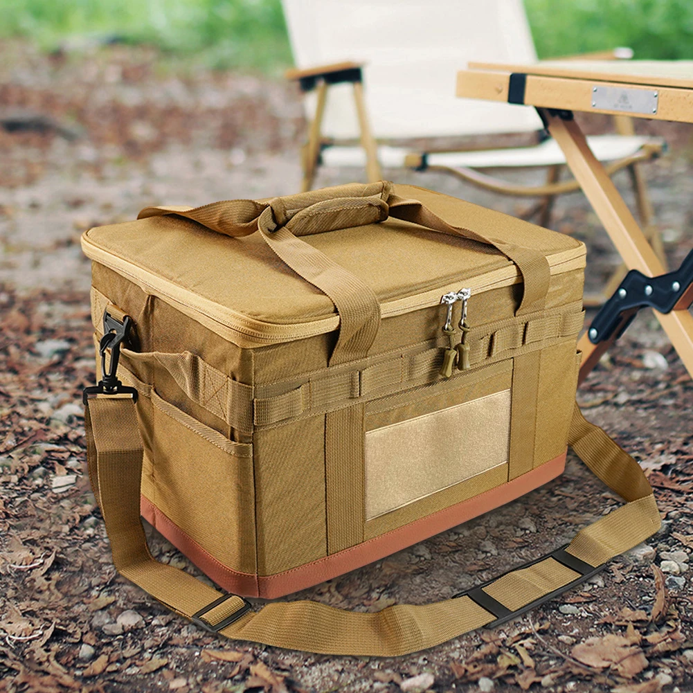 30L Camping Cooking Utensil Organizer Large Capacity Camping Stove Storage Case Multifunctional for Outdoor Camping