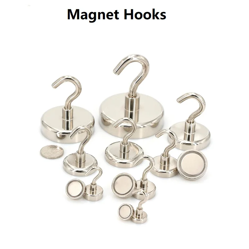 

12-32mm Magnetic Hooks for Cruise Ship Wall Strong Magnet Hook for Refrigerator Magnetic Metal Hooks