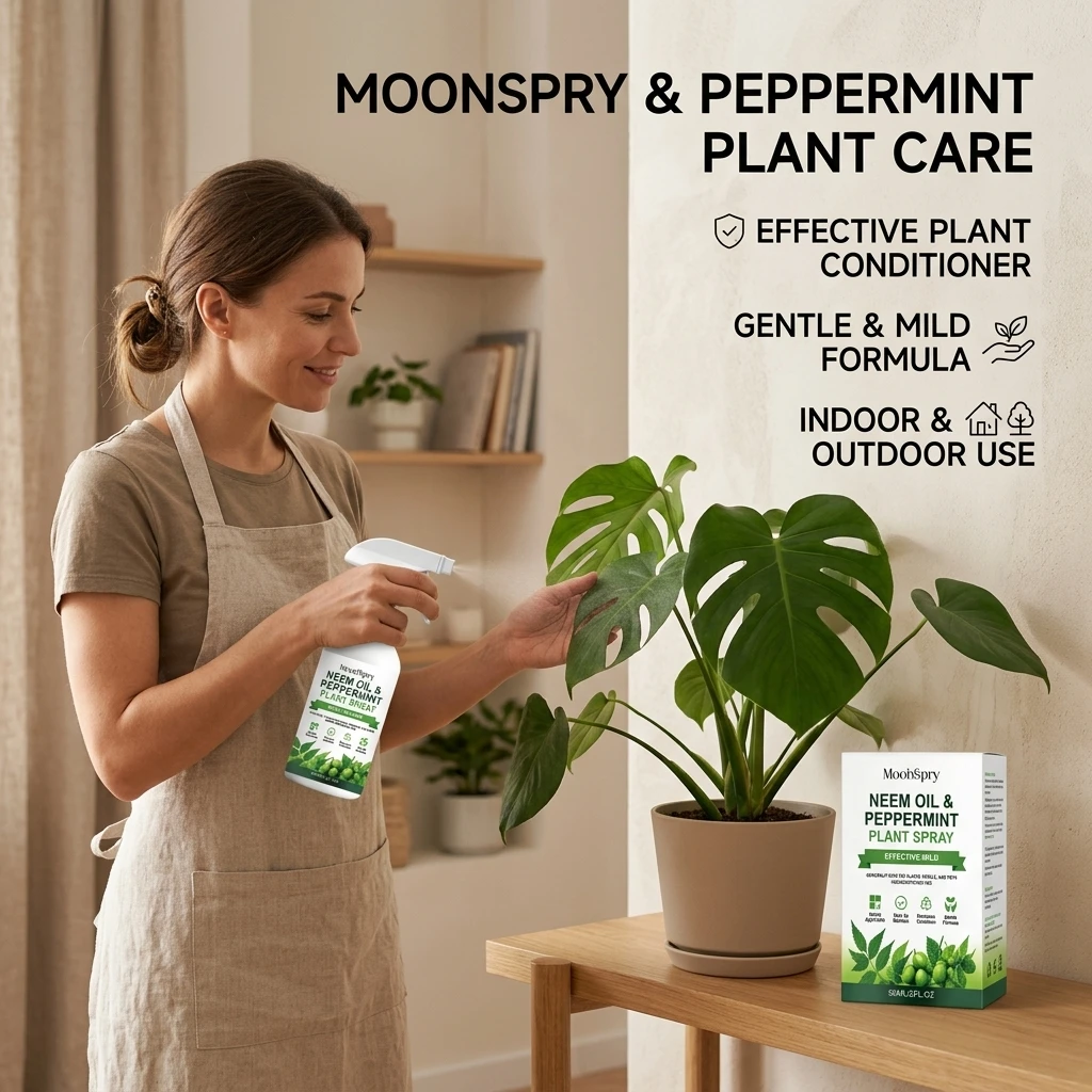 Neem Oil & Peppermint Spray Promote Healthy Plant Growth Garden Pest‑defense Care Natural Essential Oil Plant Protection Spray