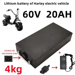 Batterie au lithium étanche pour scooter électrique, moto, tricycle, vélo, chargeur 250 V, 60V, 40Ah, 1500W-67.2 W