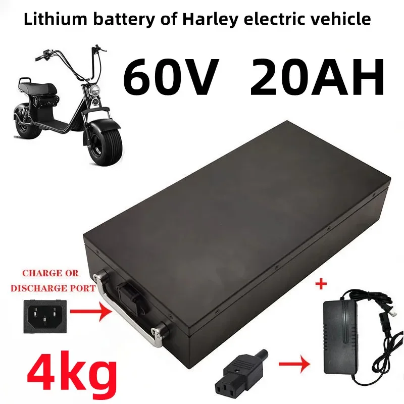 Air transport New Full Capacity Power 18650 Lithium Battery 60V20ah-60ah Lithium Battery Pack Suitable for 250-2000W+Charger