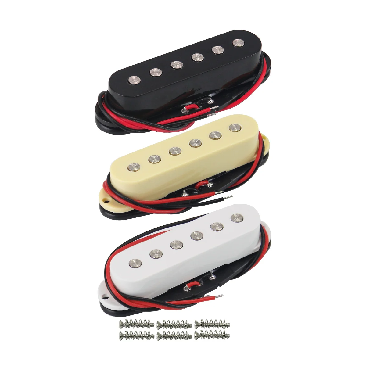 FLEOR 1PCS Ceramic Magnet Single Coil Guitar Pickup for ST Electric Guitar