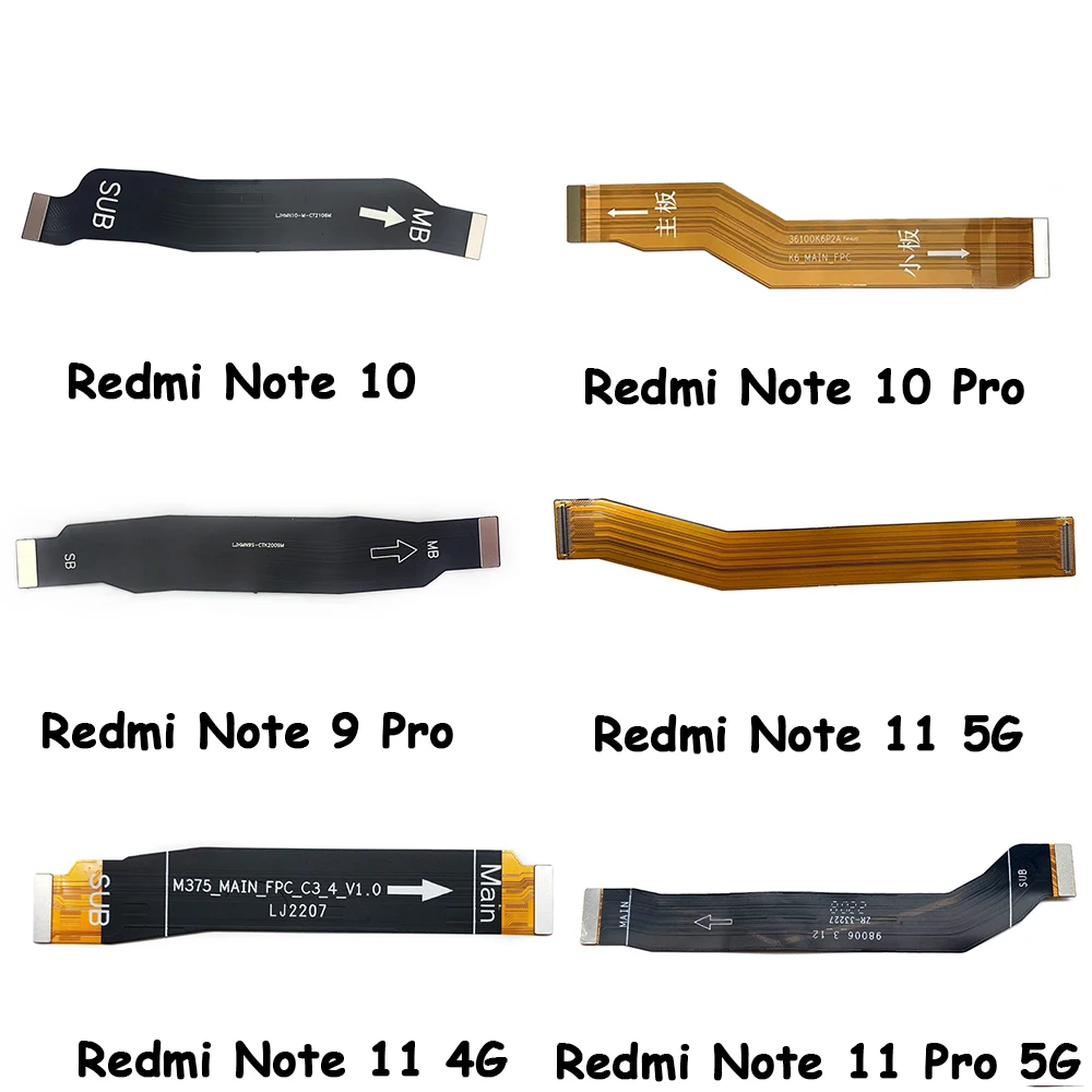 

50Pcs/Lots Original Mainboard Motherboard Flex Cable For Xiaomi Redmi Note 10 Pro / Note 7 8t 8 Pro 9S 11 Pro 5G Main Flex Cable