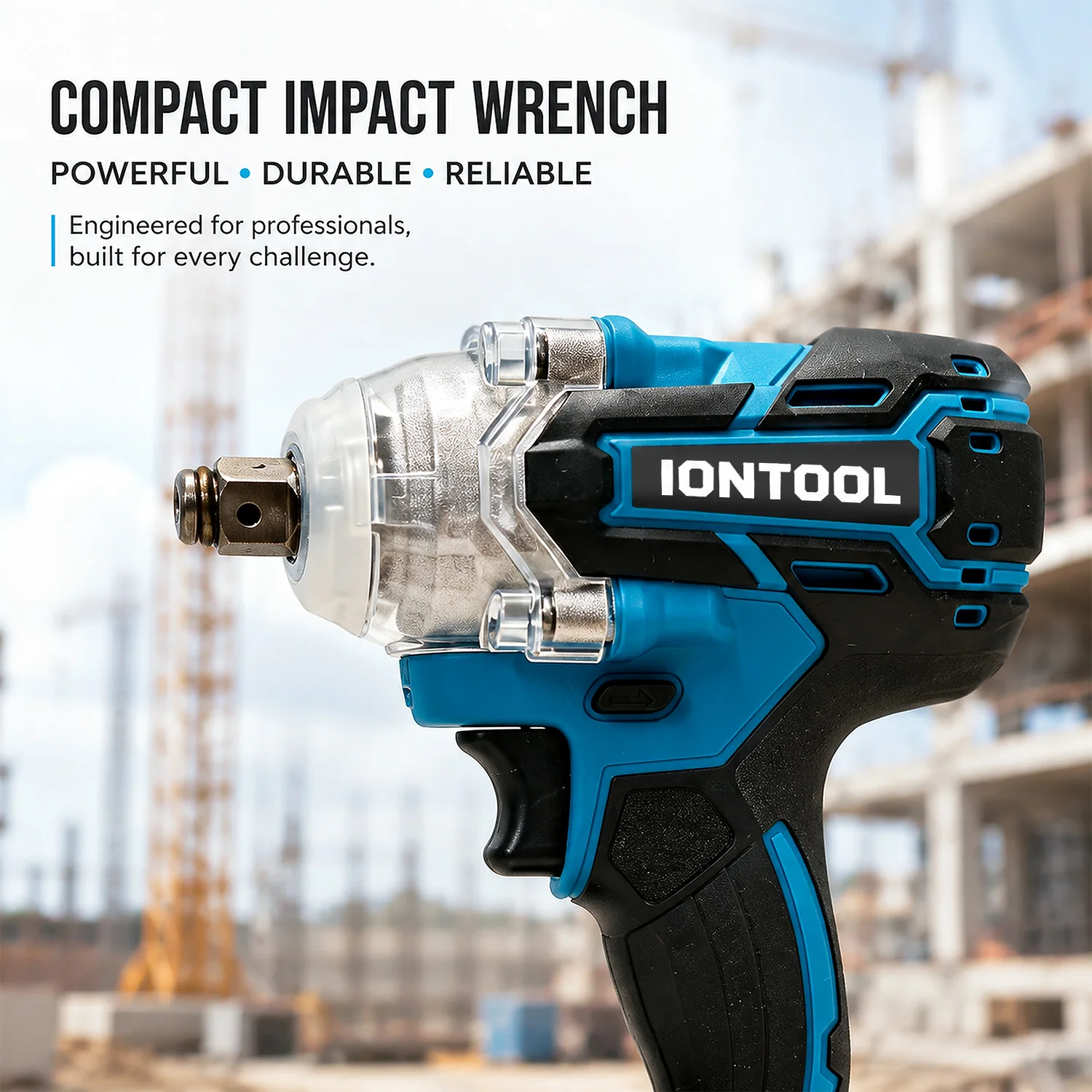 IONTOOL 350N 1/2 Inch Cordless Impact Wrench 3500RPM for Car Tire Change and Auto Maintenance Tool Only