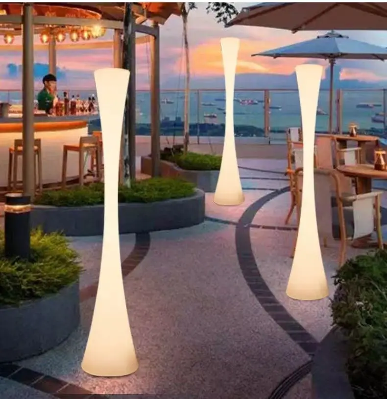 

Светящийся уличный садовый светильник с небольшой талией, уличный светящийся торшер, водонепроницаемая светодиодная декоративная лампа, лунный свет, уличный светильник для газона