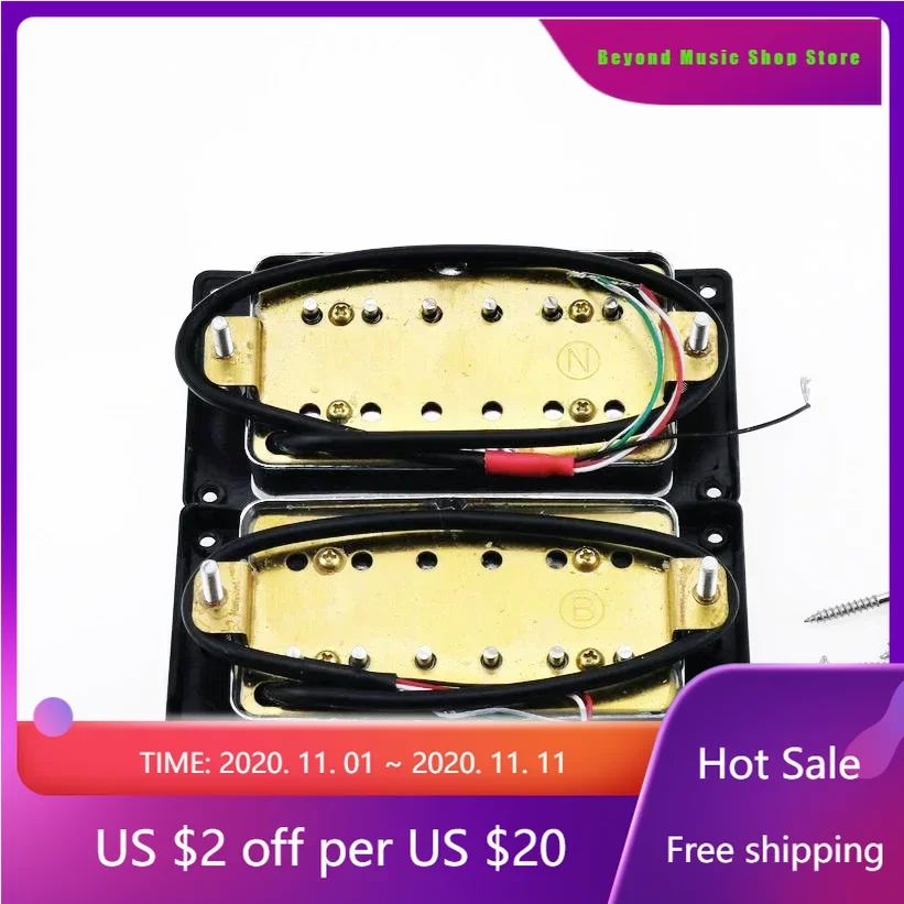 

Beyond Music Shop Store--Wilkinson LP Pickups Humbucker Ceramics Electric Guitar Pickups With Wiring Harness