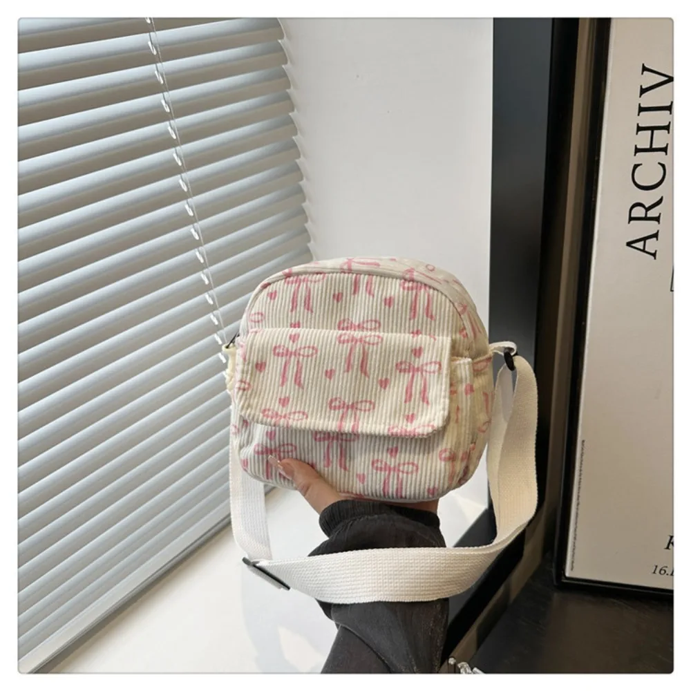 أزياء سروال قصير حقيبة كتف صغيرة سستة إغلاق للماء رسول حقائب Bowknot حمل حقائب اليد