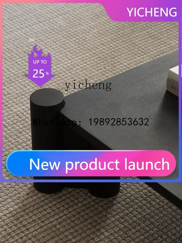 

KTZZ Nordic French Style Paint Imported Oak Solid Wood Square Coffee Table