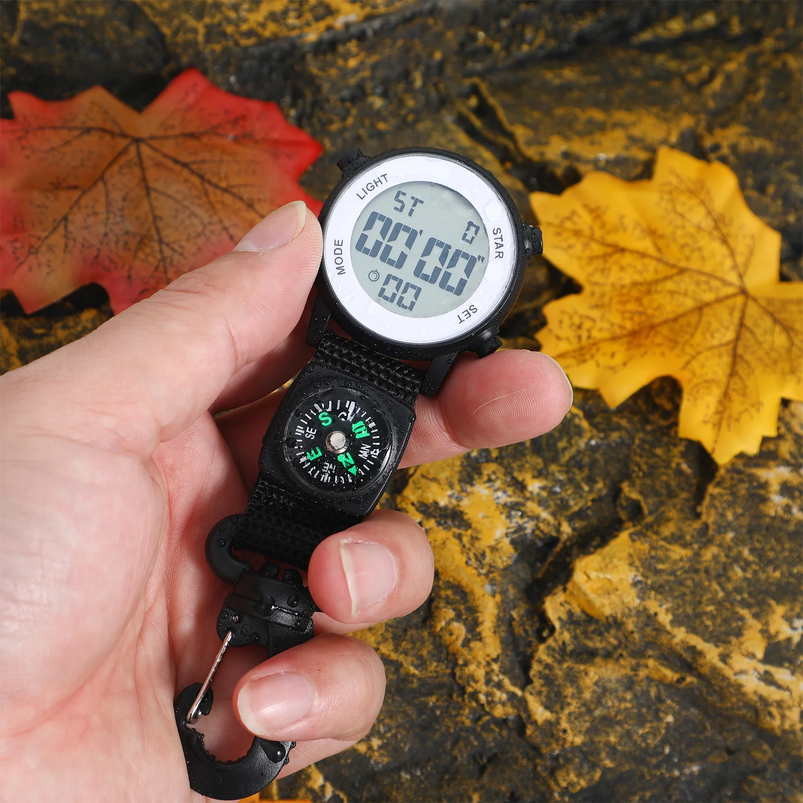 

Electronic Pocket Watch Wrist Mount for Men Clip Hiking Black Work Automatic Climbing Durable Outdoor Timekeeping Accessories