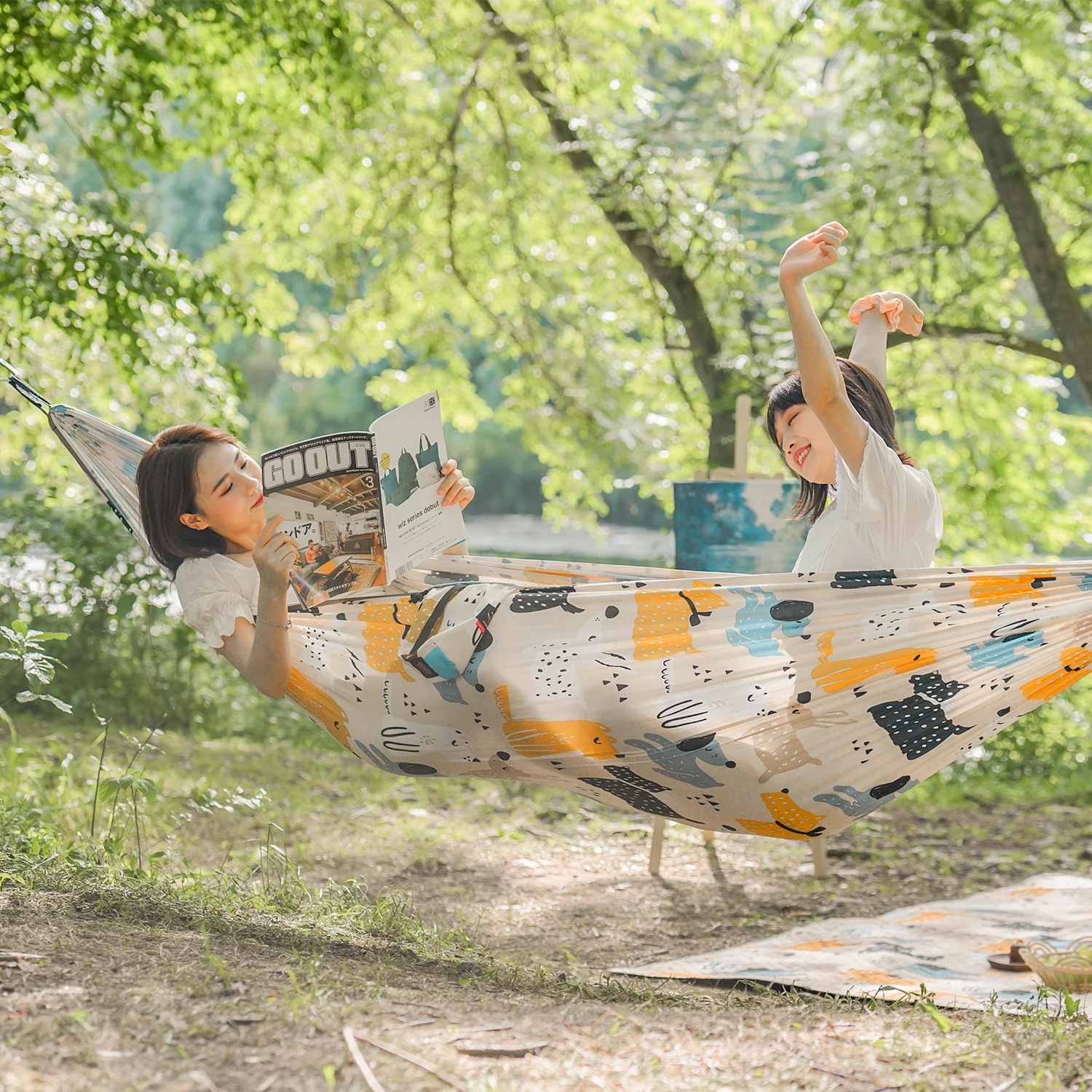 Naturehike-Parent-Child Printt - đánh giá và giá Outdoor Camping Hammock