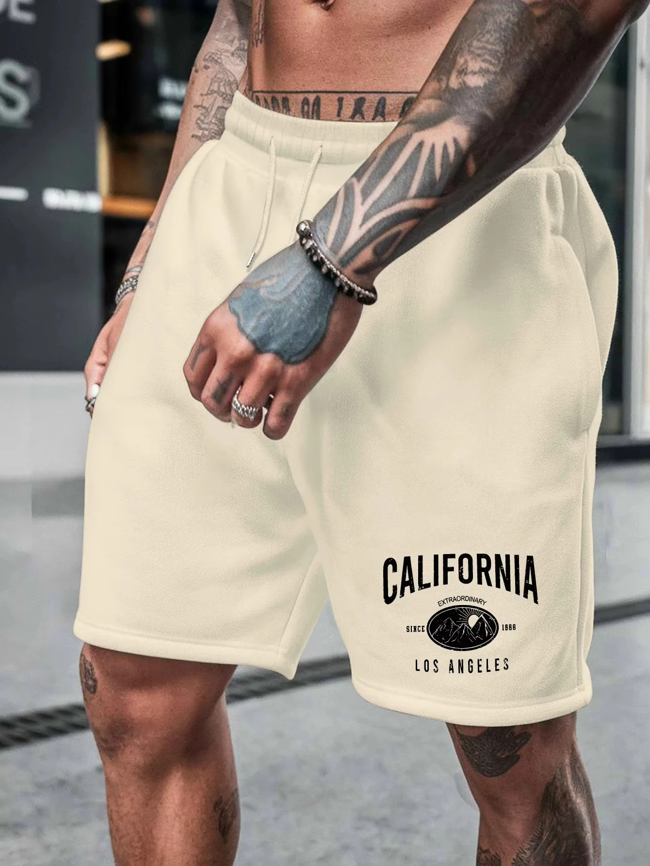 Men's 2026 New Hot Summer California Men's Special Shorts Suitable for Casual Wear Multifunctional Medium Length Sports Shorts