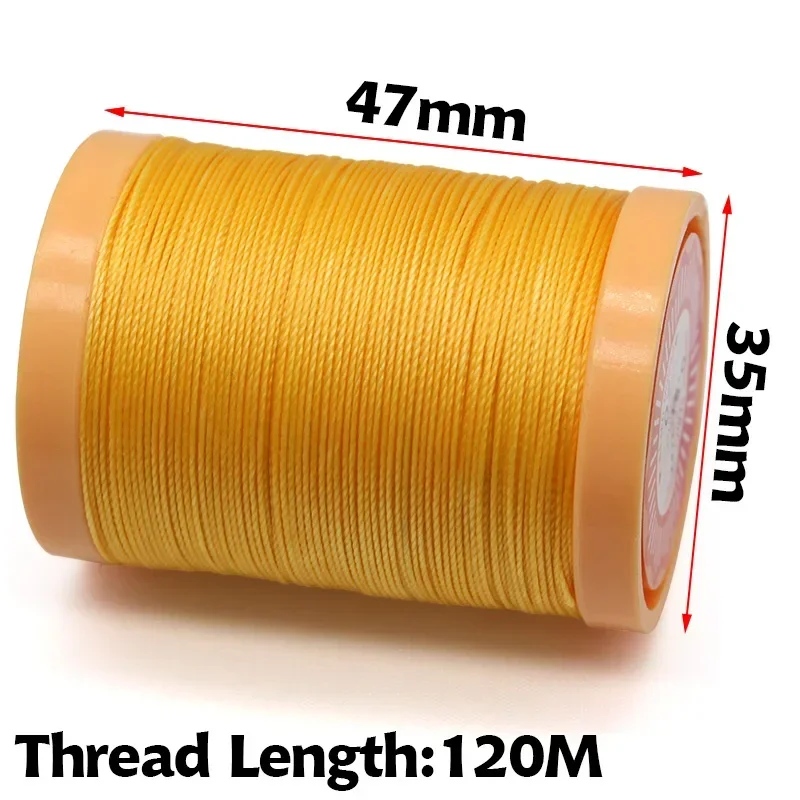 0.5mm 0.8mm Waxed Polyester Cord Round Wax-Coated Strings Waterproof for Bracelets Necklace Jewelry Shoes DIY or Leather Sewing