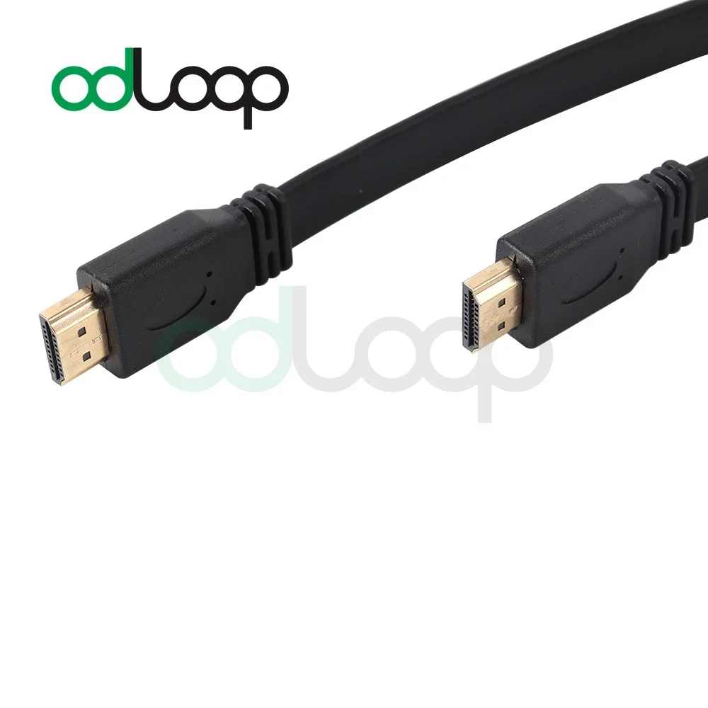 ODLOOP สาย HDMI ความเร็วสูงประเภท A ชายทอง 4K พร้อม Ethernet สําหรับจอภาพคอมพิวเตอร์แล็ปท็อป PC GAMING HD วิดีโอเสียง