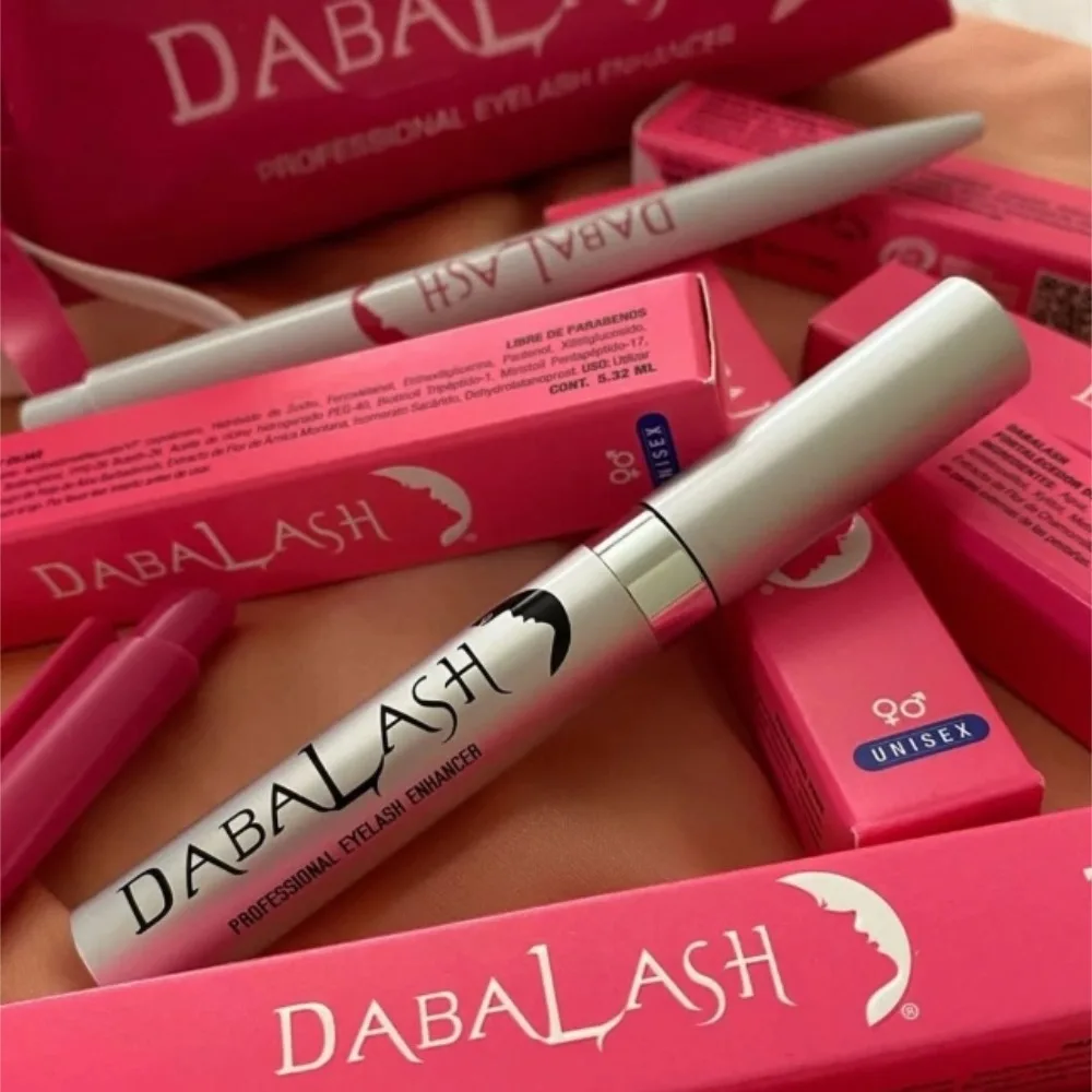 Dabalash Siero per la crescita delle ciglia 5.32ML Potenziatore professionale per ciglia più lunghe e spesse Sopracciglia Uso quotidiano Siero per ciglia Bottiglia nera