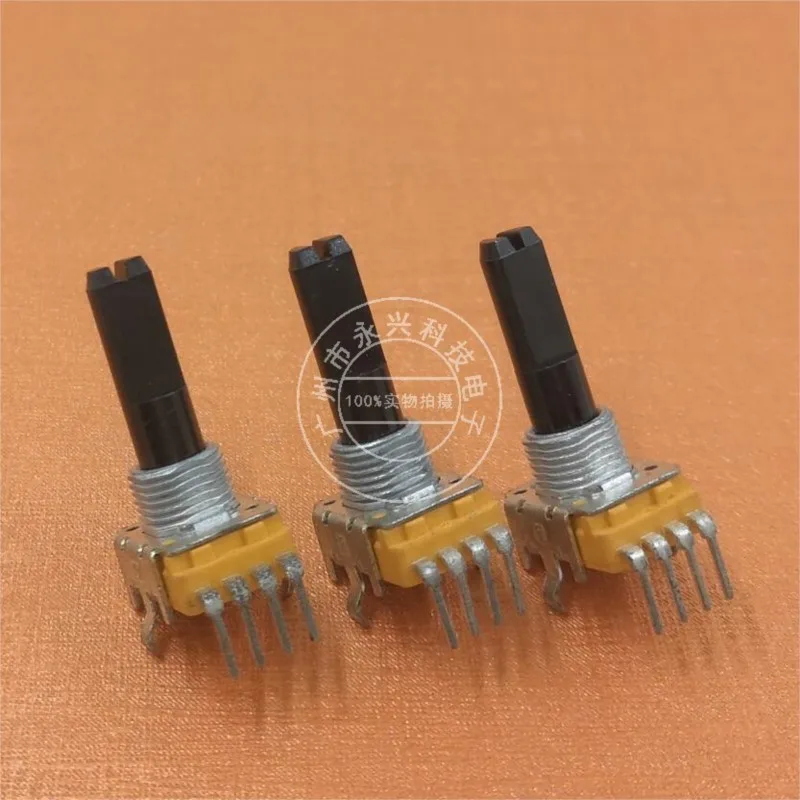 3PCS RK11 Vertical Four Pin Single Link Adjustable Potentiometer A50K Four Pin Power Amplifier Volume A503