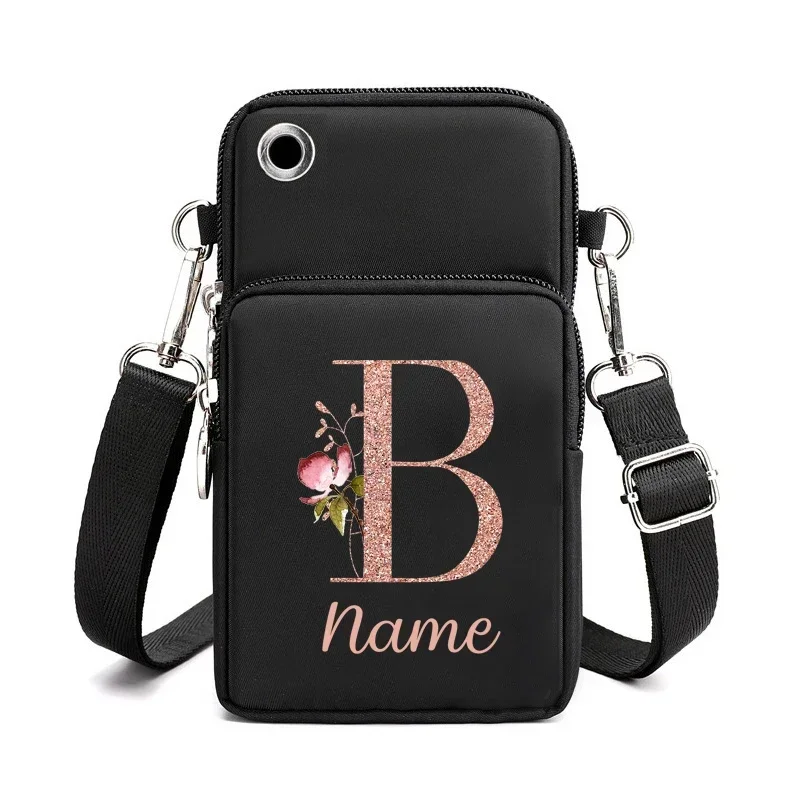 Custom Name Casual Mobilephone Bag Cross Body Sling Bags Adjustable Phone Bags for Men and Women Ideal Birthday Gift Travel Bag