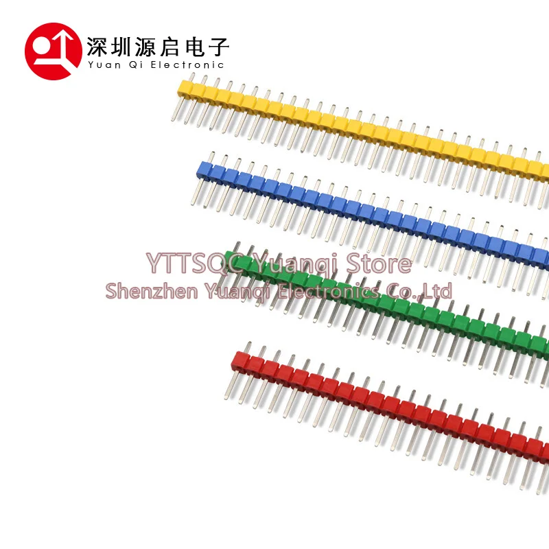 30PCS 40 Pin Breakable Pin Header 2.54mm Single Row Male Header Connector Kit PCB Pin Strip For Arduino