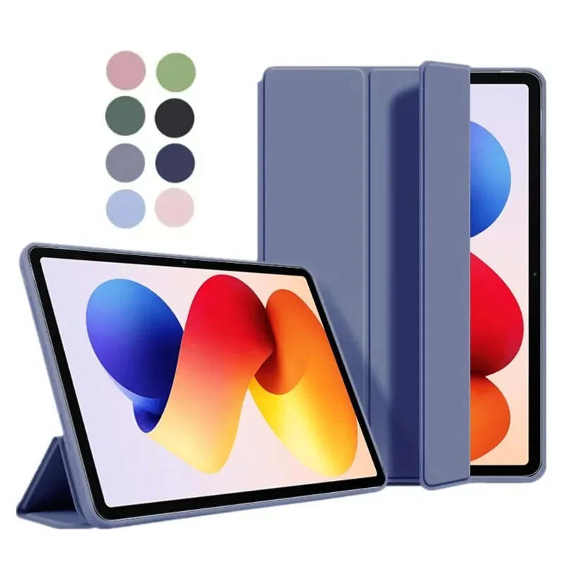 

Чехол для Redmi Pad 2 Pro, 2025 12,1 дюйма, магнитный тройной чехол из искусственной кожи, мягкая задняя подставка из ТПУ, чехол для Xiaomi Redmi Pad2 Pro 12,1 дюйма, чехол для планшета