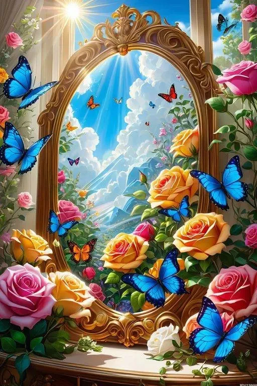 

Алмазная мозаика 5D «Страна чудес в зеркале» для декора дома, уникальный подарок, алмазная вышивка крестом своими руками